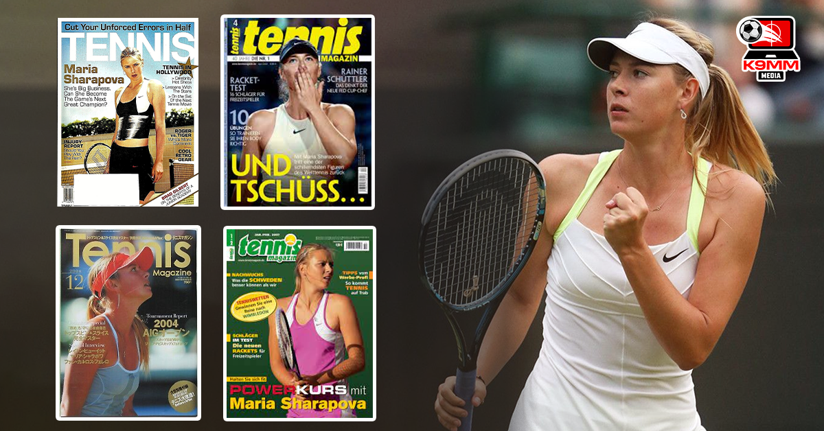 Tennis star Sharapova, who once graced the cover of sports magazines